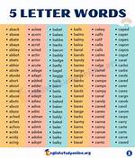 5 Letter Words Starting with Meal |