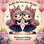 Double the Joy: Celebrating Happy Birthday Twin Daughters