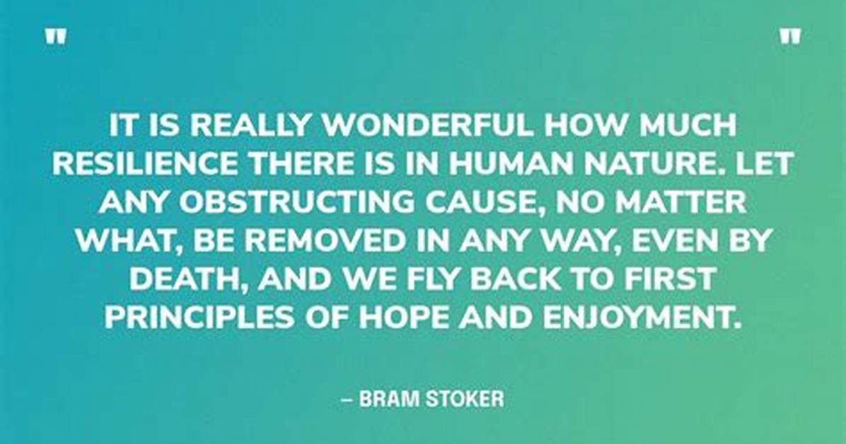 Hope, Resilience, and New Discoveries