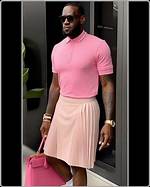 Lebron James in a Skirt and Purse