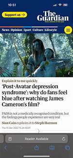 Post-Avatar Depression Syndrome: Why Do Fans Feel Blue After Watching James Camerons Film?