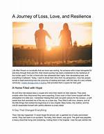 Resilience and Love Beyond Loss