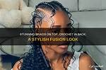 Stunning Braids to the Back Enhanced with Seamless Weave
