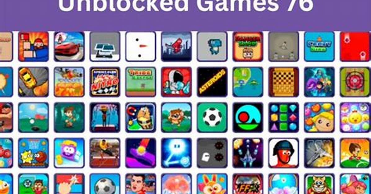 Ultimate Guide to Games Unblocked 76: Play Anytime, Anywhere