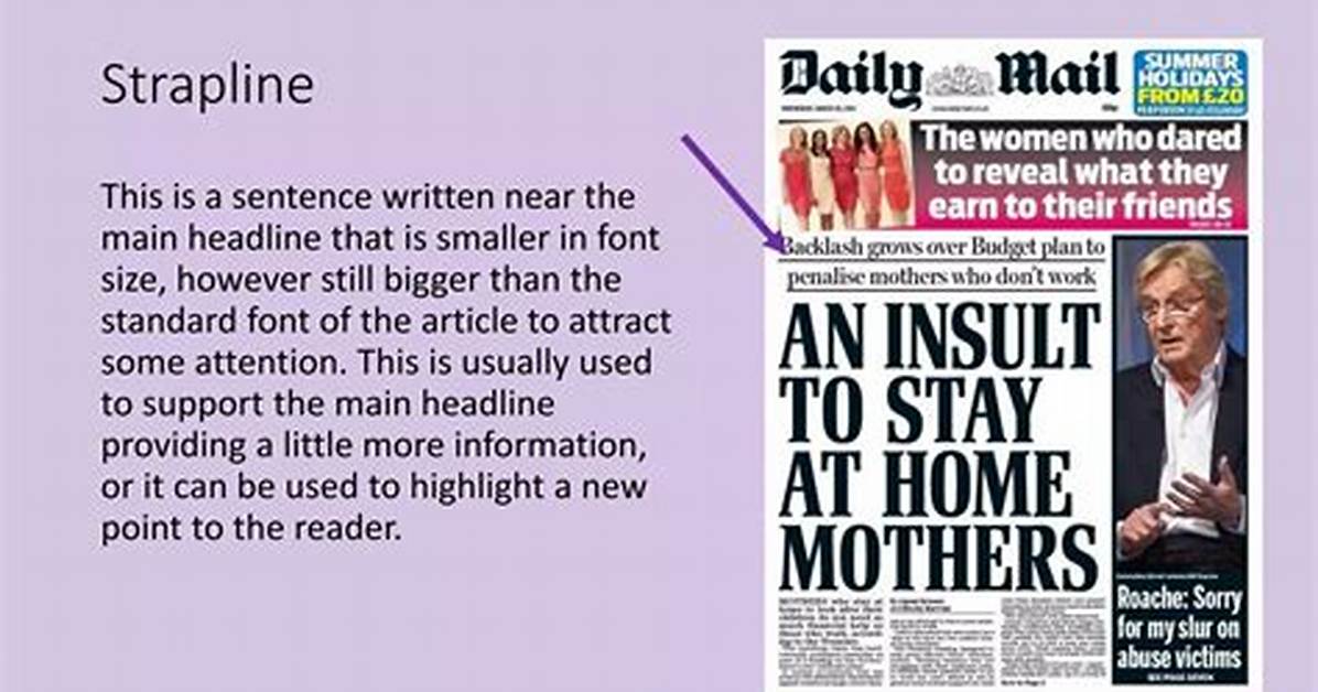 What Is a Strapline English?